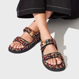 Steve Maddon Mona Slides Sandals in Bright Multi Size 10